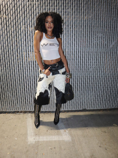 (PRE-ORDER) Cowhide Leather Shorts